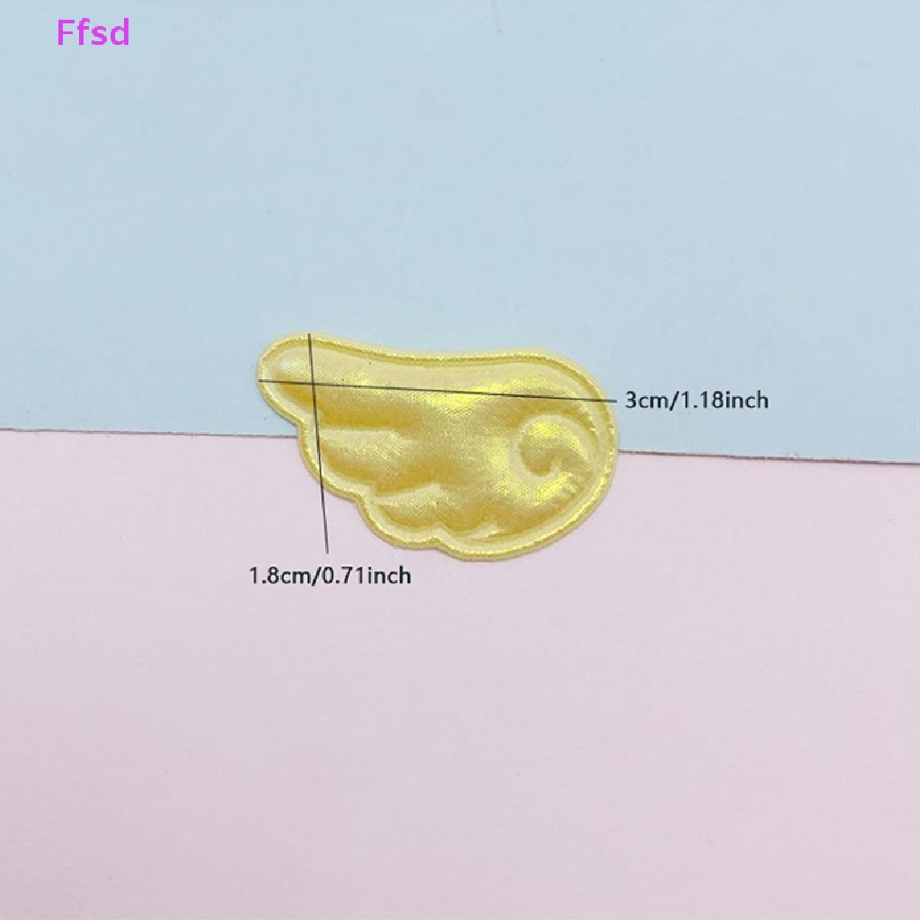 {Ffsd} Miếng Dán Hình Cánh Thiên Thần Lấp Lánh Trang Trí Quần Áo Trẻ Em / Vớ / Kẹp Tóc DIY Bán Chạy *