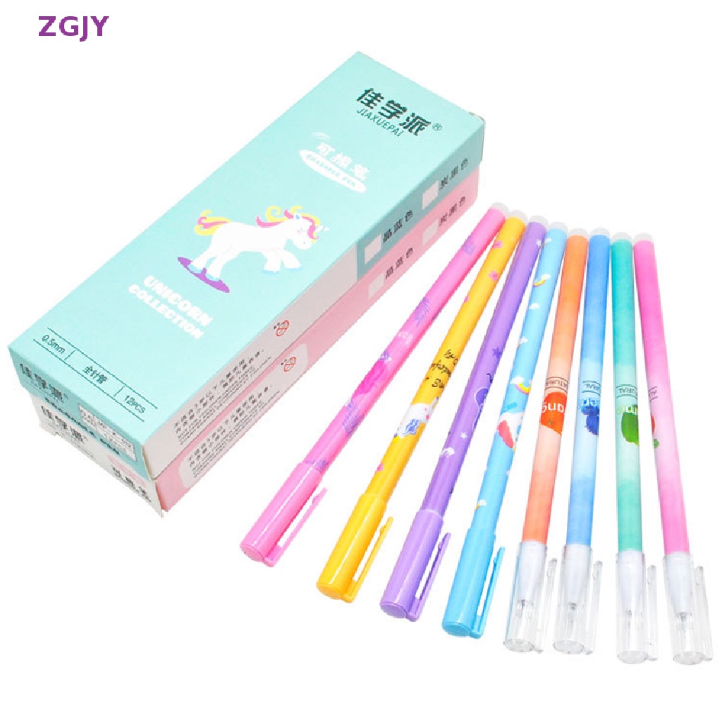 Set 4 Bút Mực Gel Ngòi 0.5mm Hình Kỳ Lân Dễ Thương Mới