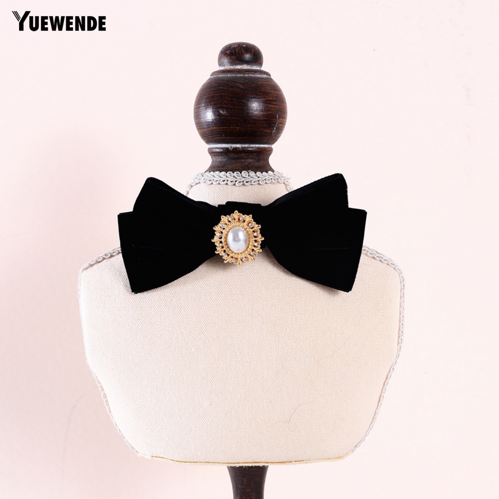 Vòng Cổ Hình Bướm Đính Ngọc Trai Nhân Tạo Có Thể Điều Chỉnh Cho Thú Cưng