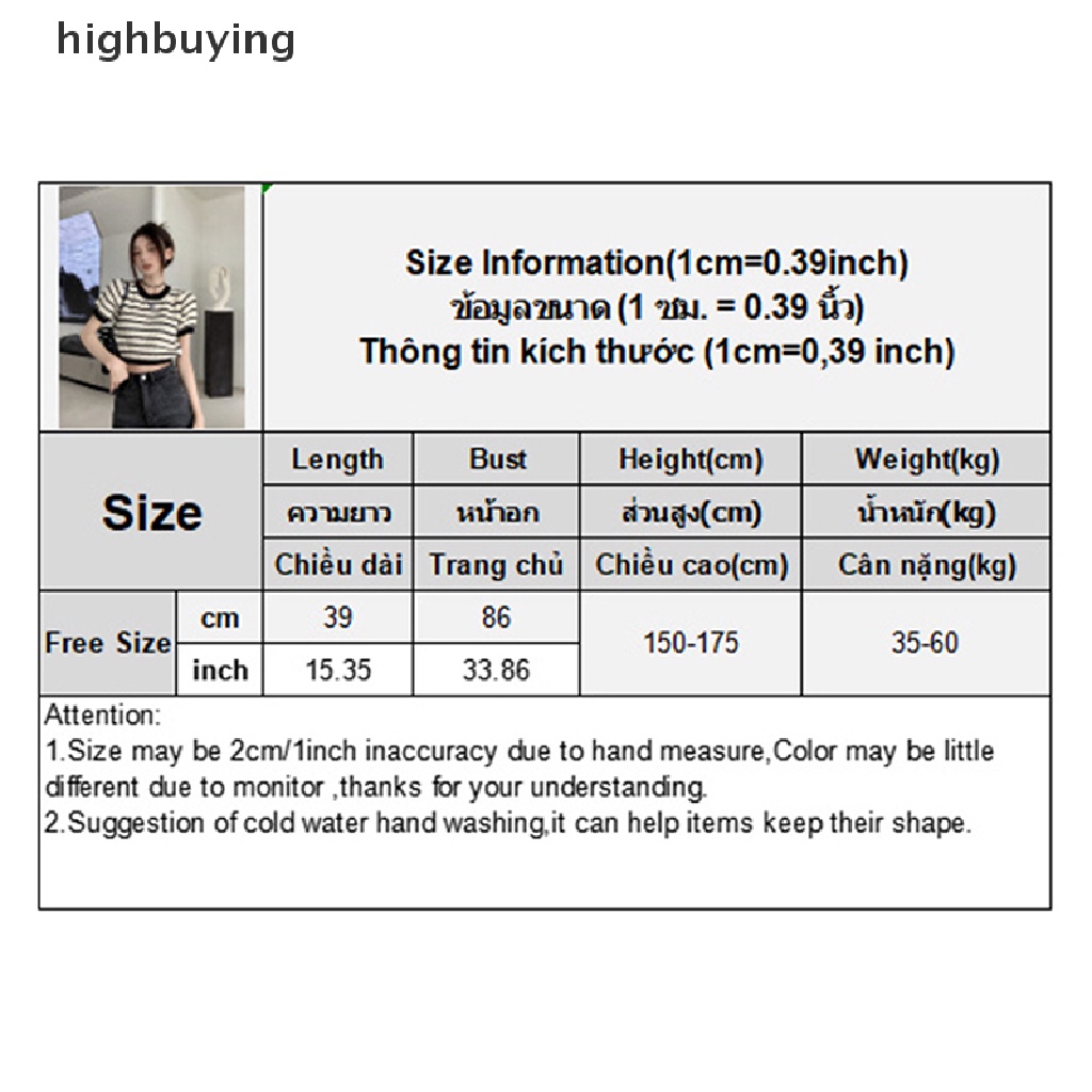 Áo Croptop Dệt Kim Ngắn Tay Cổ Tròn Họa Tiết Kẻ Sọc Phong Cách Retro