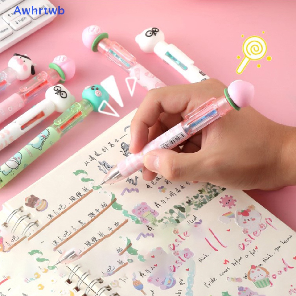 Bút Bi Hình Động Vật Hoạt Hình Đáng Yêu Với 4 Màu Tùy Chọn Mới