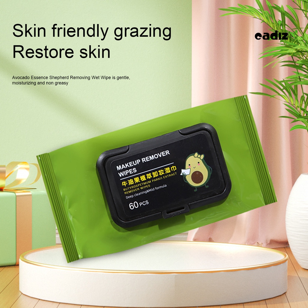 Hộp Khăn Giấy Tẩy Trang Chiết Xuất Bơ Dưỡng Ẩm Làm Sạch Sâu Sử Dụng 1 Lần Dành Cho Nữ