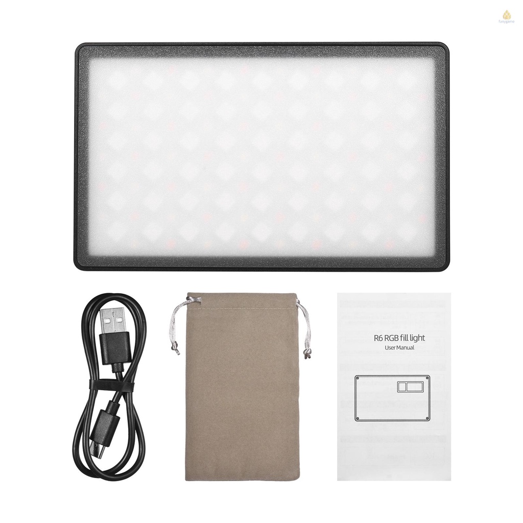 ANDOER Đèn LED Mini 360600 Bóng Chuyên Dụng Chất Lượng Cao° Toàn Bộ Đèn Bỏ Túi 8W 2500-8500K 0-100% CRI97 + Với Pin 12 Hiệu Ứng 1 / 4-inch 4400mAh