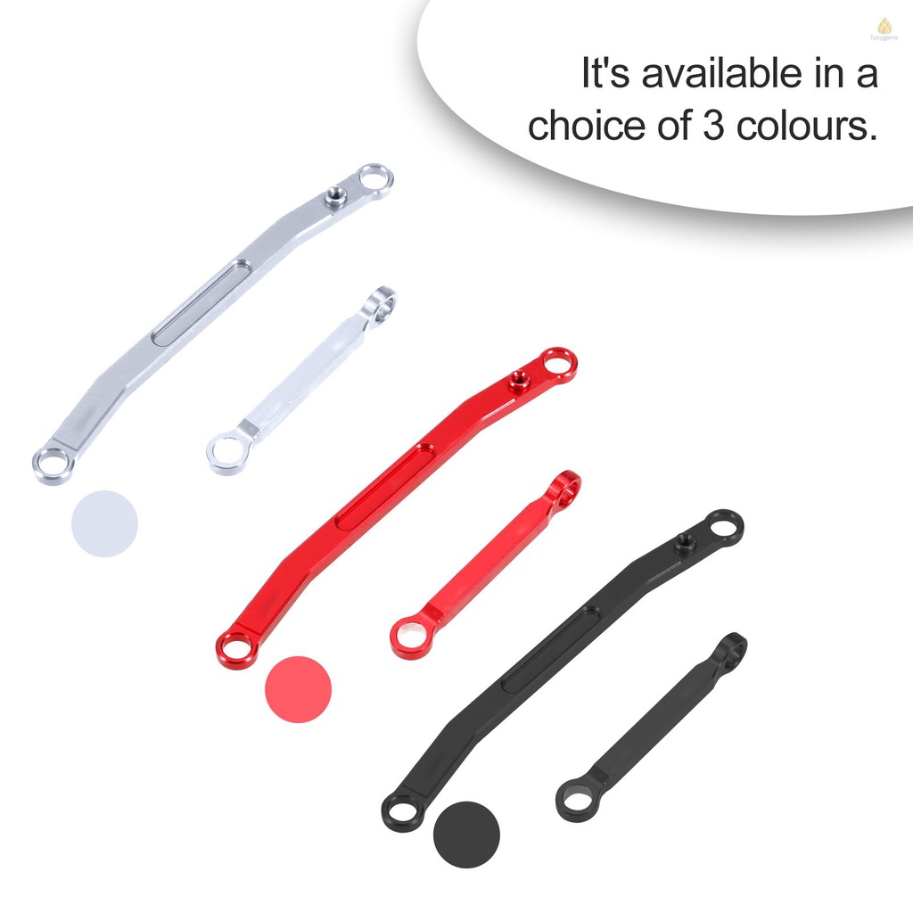 Bộ Phụ Kiện Thanh Nối Bằng Kim Loại Gắn Vô Lăng Xe Hơi Điều Khiển Từ Xa Axial SCX24 AXI90081 AXI00001 Axi0002 1 / 24