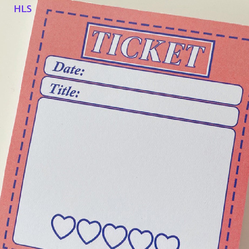 [HLS] 50 Tờ Giấy Ghi Chú Kế Hoạch Thời Gian Sử Dụng Trong Văn Phòng