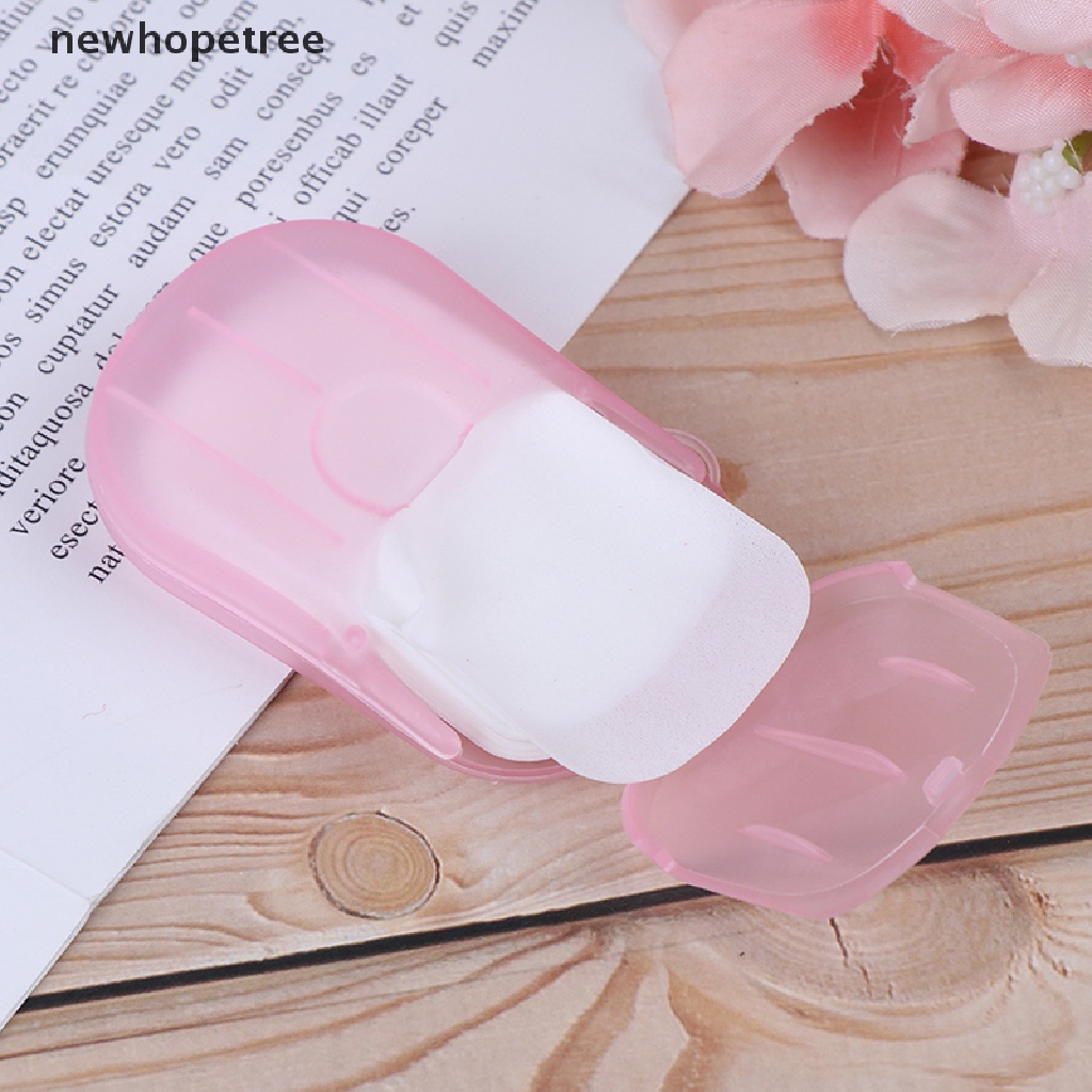 Hộp 20 Xà Phòng Giấy Mini Dùng Một Lần Tiện Dụng