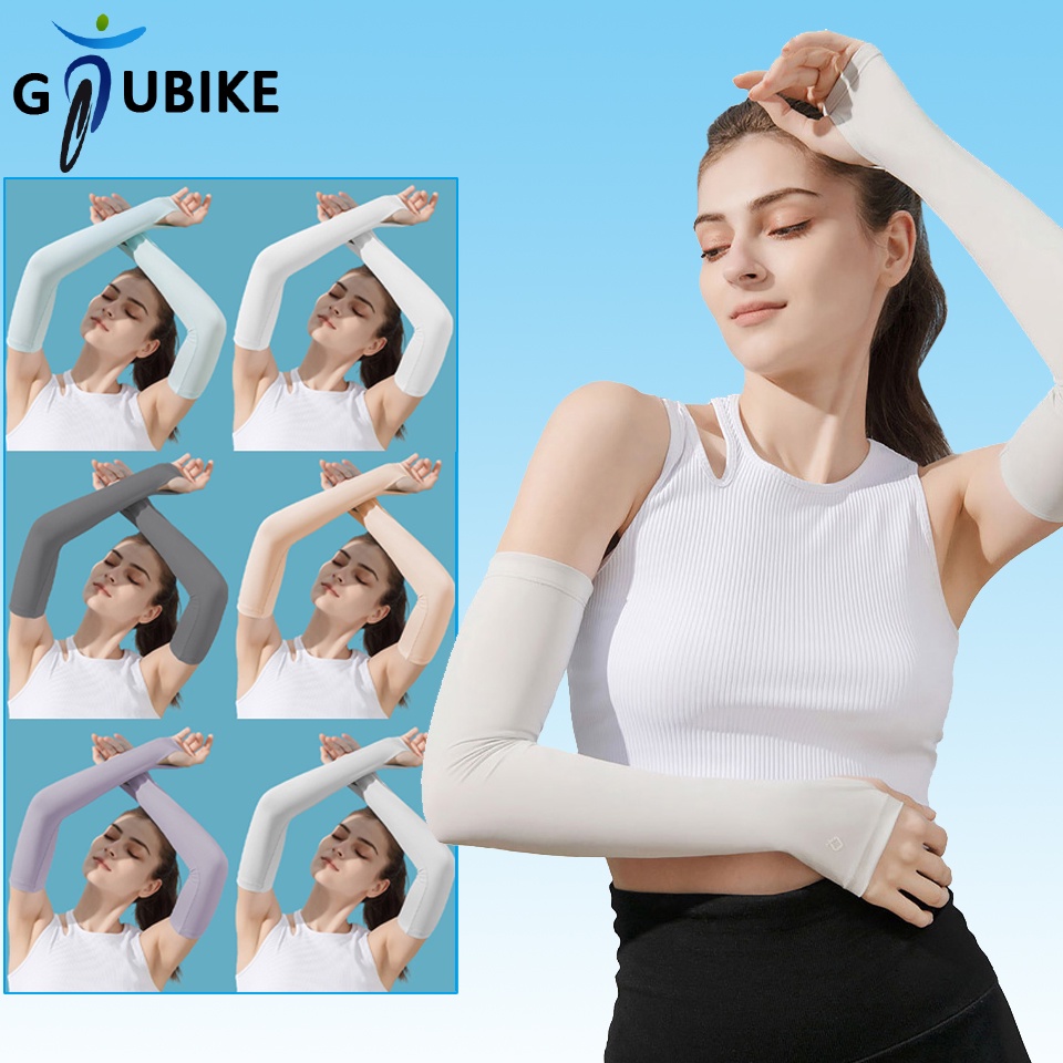 GTUBIKE Găng ống tay GTUBIKE chống nắng UPF50 + và tia uv bằng lụa lạnh mỏng thoáng khí