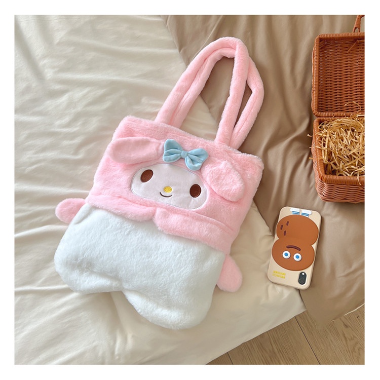 Túi Xách Đeo Vai Phủ Lông Phong Cách Hàn Quốc Đáng Yêu Thời Trang 2023