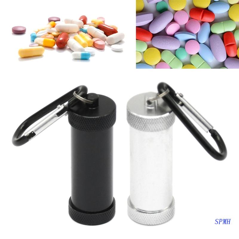 Móc Khóa Hình Viên Thuốc Bằng Kim Loại Chống Thấm Nước Ốp