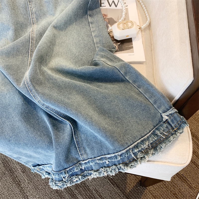 Chân Váy Denim Dáng Chữ A Lưng Cao Thiết Kế Mới Thời Trang Mùa Thu Đông Dành Cho Nữ