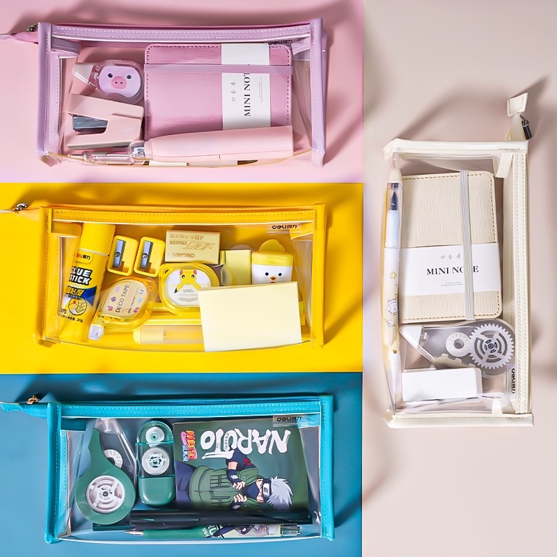 Túi Đựng Bút / Mỹ Phẩm Cỡ Lớn Chống Thấm Nước Thời Trang Tiện Dụng Mang Theo Du Lịch Ốp