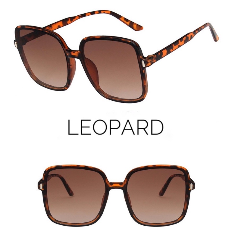 COD  Kính Râm Oversized Hình Vuông Thời Trang Mùa Hè Hàn Quốc Cho Nữ