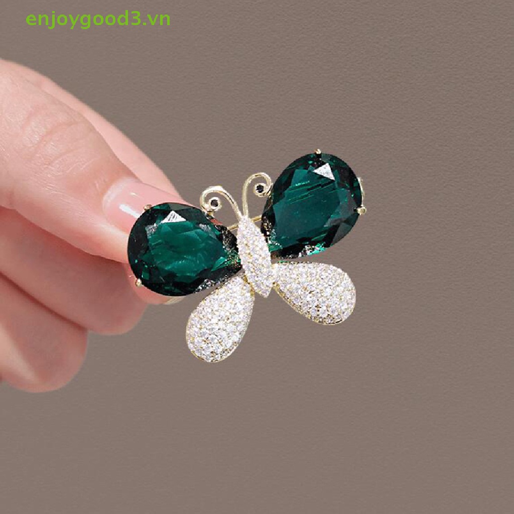 Trâm Cài Áo Hình Bươm Bướm Phong Cách Vintage Thời Trang Dành Cho Nữ # Trâm Cài Áo Đính Đá Sang Trọng #