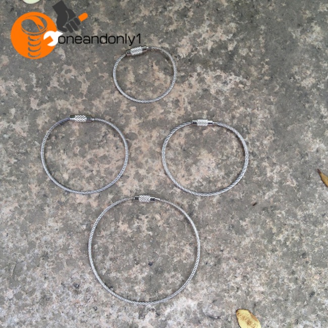 Set 10 Dây Móc Khóa Bằng Thép Không Gỉ Đa Năng Tiện Dụng