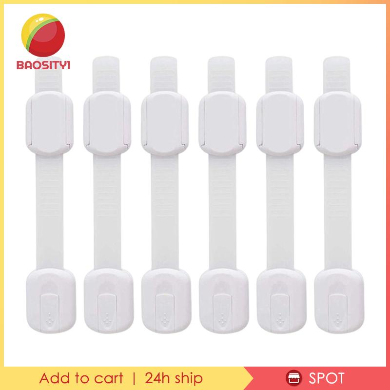 [Baosity1] Set 6 Khóa An Toàn Cho Tủ Quần Áo / Ngăn Kéo