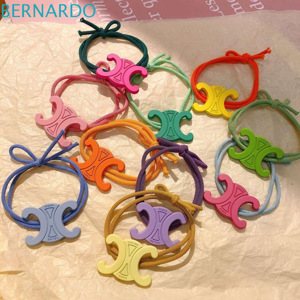 Dây Buộc Tóc Đuôi Ngựa Bằng Acrylic Màu Trơn Dễ Thương Cho Bạn Gái Giá Đỡ