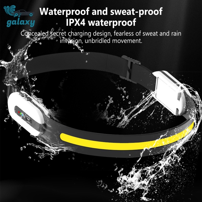 Galaxy Đèn Pin Led Cob Cảm Biến Sóng Có Chức Năng Kết Nối Bluetooth