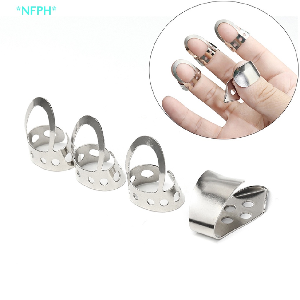 Bộ 4 Miếng Gảy Đàn Guitar Bằng Thép Không Gỉ Có Thể Điều Chỉnh Mới