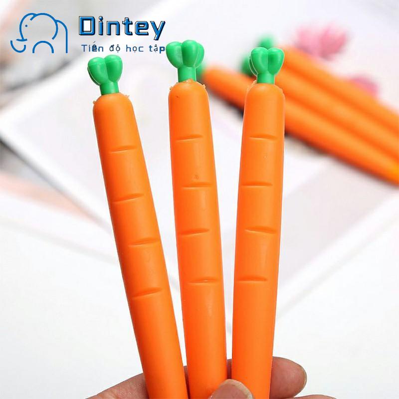 ✍1 Bút Chì Bấm Hình Củ Cà Rốt Dễ Thương, Bút chì bấm 0.7mm 1 cái