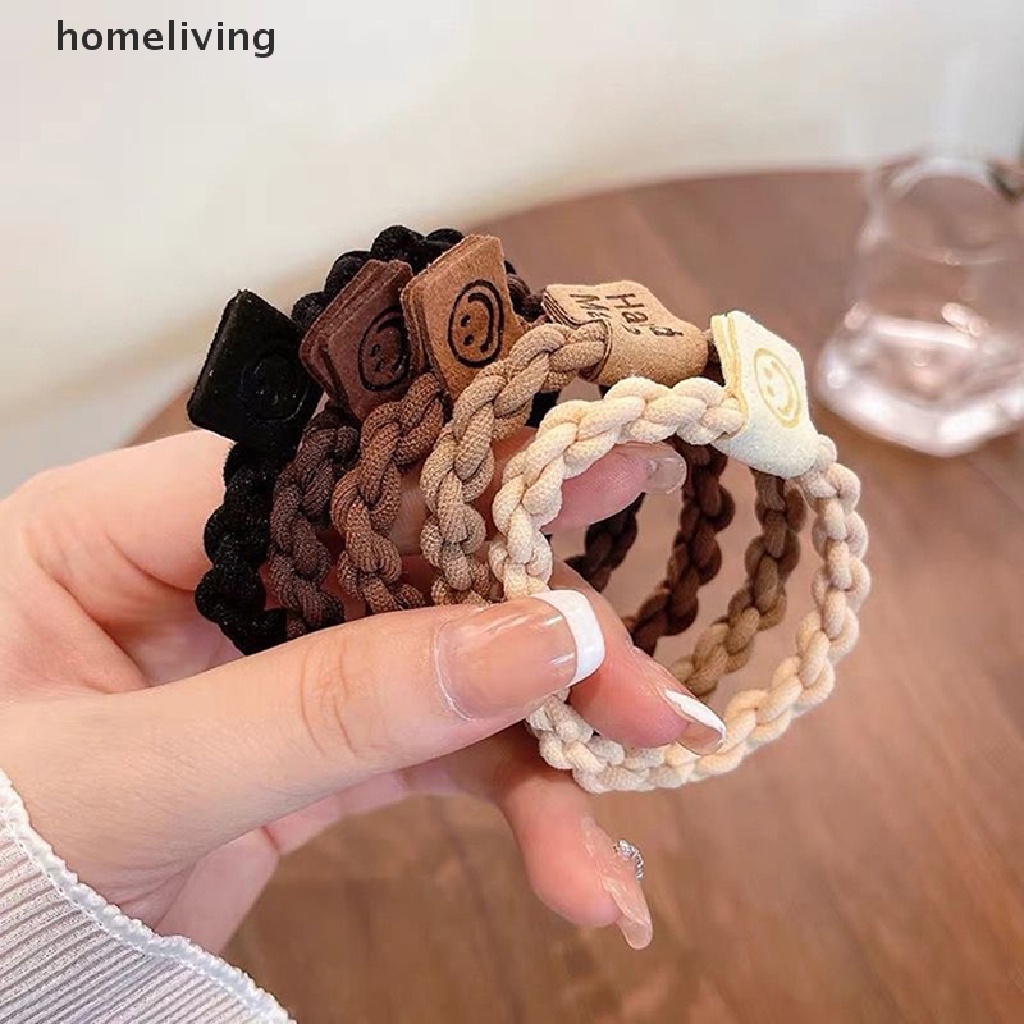 Dây Buộc Tóc Bằng Da Màu Cà Phê Thời Trang Dành Cho Nữ