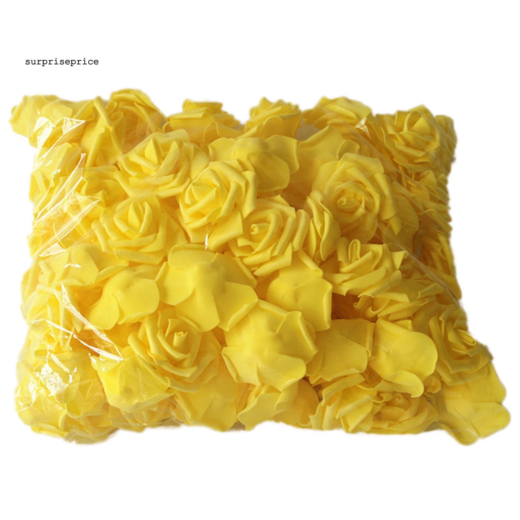 Set 100 Bông Hồng Giả Bằng Xốp Dùng Trang Trí Tiệc Cưới