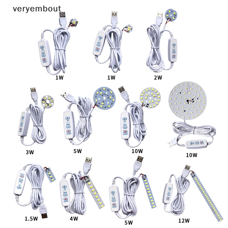 Chip Đèn LED DC 5V 5730 SMD DIY Có Thể Điều Chỉnh Độ Sáng Và Sạc Lại Bằng Cổng USB Dùng Trong Nhà Và Ngoài Trời