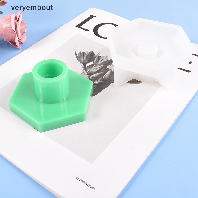 Khuôn Silicone Hình Lục Giác 3D Dùng Làm Đồ Trang Sức Thủ Công