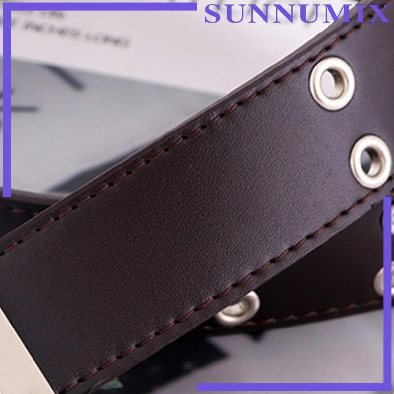 Set 2 Dây Thắt Lưng Da Phối Khoá Kim Loại Thời Trang Dành Cho Nữ