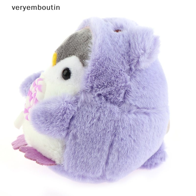 1 Móc Khóa Hình Chim Cánh Cụt Nhồi Bông 10cm Dễ Thương