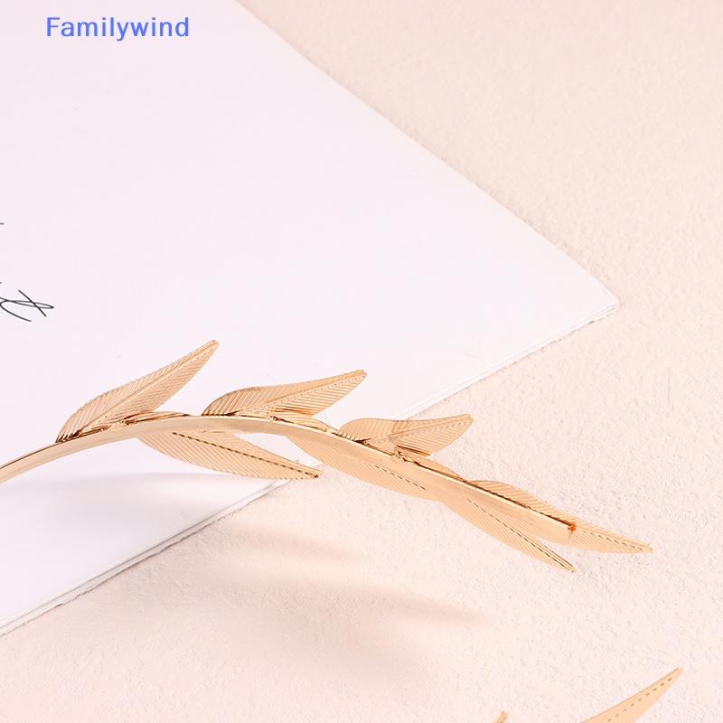 Băng Đô Cài Tóc Bằng Kim Loại Hình Lá Màu Vàng Thanh Lịch Cho Nữ