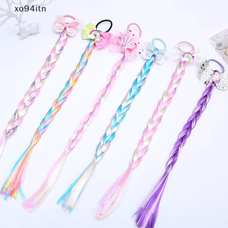 Dây Buộc Tóc Hình Bướm Hoạt Hình Nhiều Màu Dễ Thương Cho Bé Gái