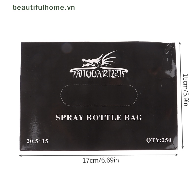 Bộ 250 Túi Đựng Nước Rửa Hình Xăm Dùng Một Lần Tiện Dụng