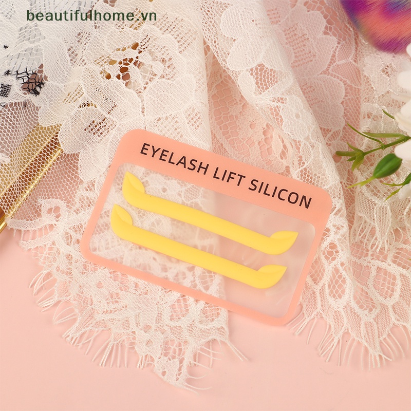 1 Cặp Đệm Silicone Nâng Lông Mi Tiện Dụng