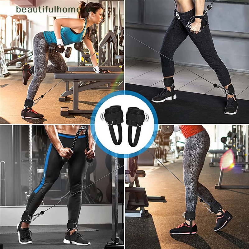 Đai Quấn Mắt Cá Chân Có Vòng Chữ D Có Thể Điều Chỉnh Hỗ Trợ Tập Gym Cho Nam Nữ