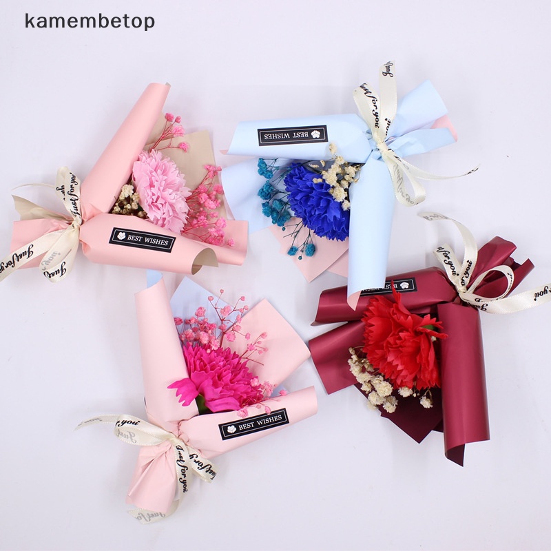 Mô Hình Bó Hoa Hồng Sáp Kèm Hộp Trang Trí Nhà Búp Bê