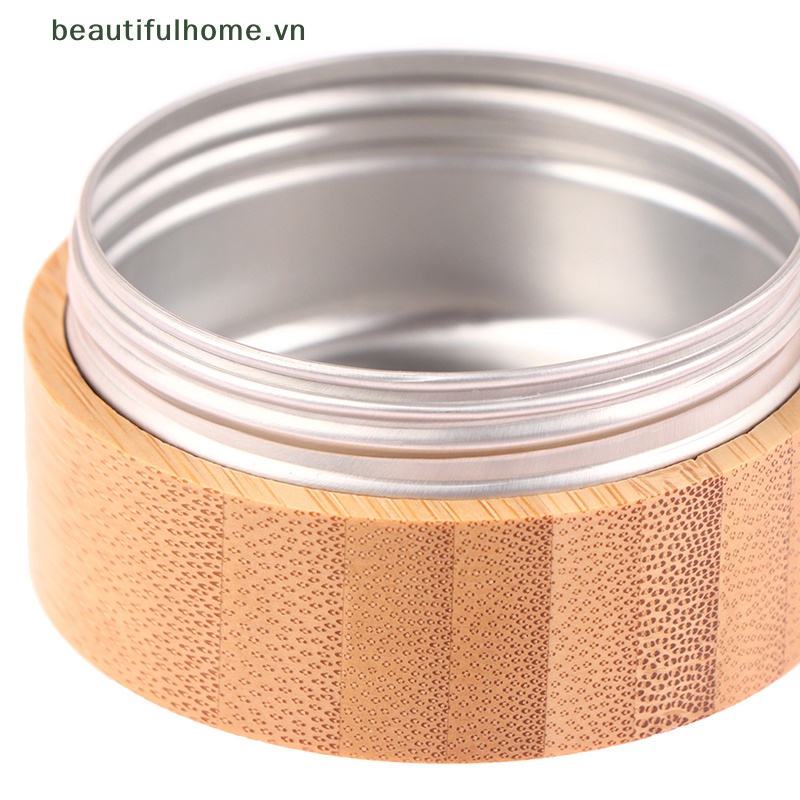 1 Hũ Rỗng Đựng Kem 30 / 50 / 100G Có Nắp Bằng Tre