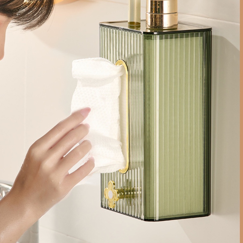 Hộp Đựng Khăn Giấy Ướt Gắn Tường Không Cần Đục Lỗ