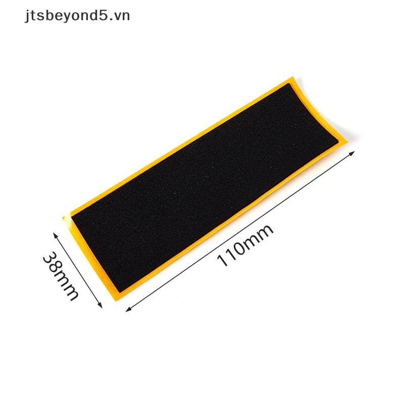 JY 10 cái gỗ Fingerboard boong Uncut Băng dán màu đen bọt Grip băng dán ..