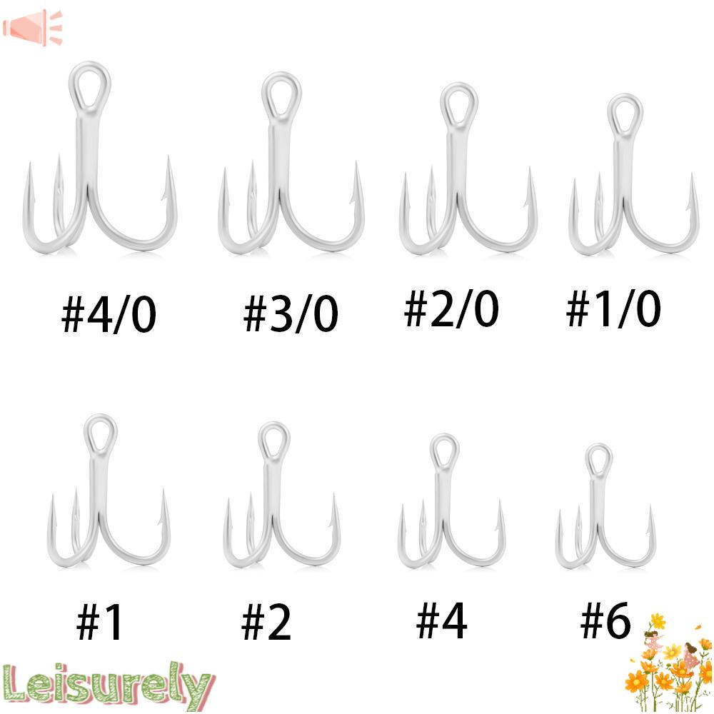 Set 5 lưỡi câu ba móc chất liệu chống gỉ sét thiết kế siêu sắc bén chất lượng cao tiện lợi