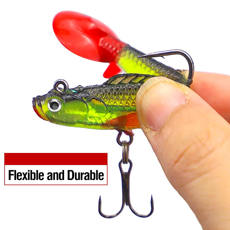 Tokushima 1 Mồi Câu Cá Giả Hình Cá 3D Mềm Mại 9cm / 9.5g