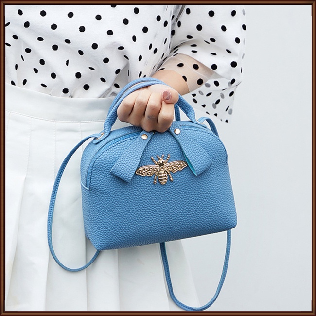 Túi Xách Đeo Vai Họa Tiết Chú Ong Dễ Thương Thời Trang Cho Nữ