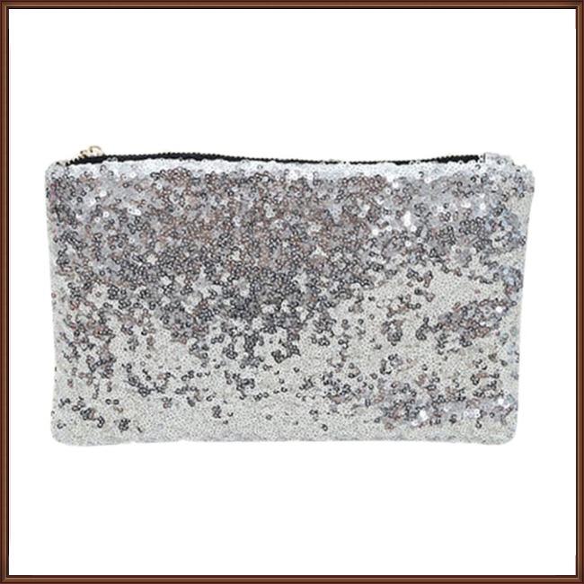 Túi Bì Thư Xách Tay Đính Kim Sa Lấp Lánh Thời Trang Dành Cho Nữ