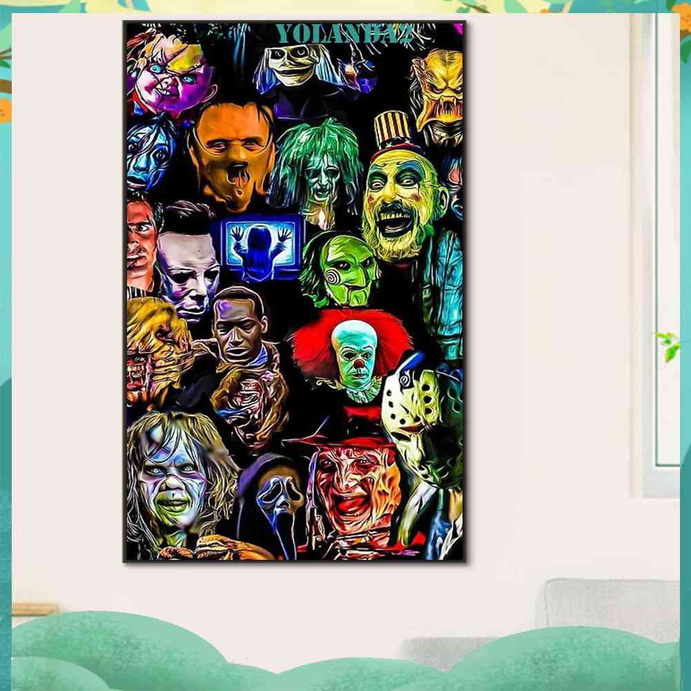 Bộ Tranh Đính Đá 5D Họa Tiết Khủng Long Độc Đáo DIY Dùng Trang Trí Nhà Cửa