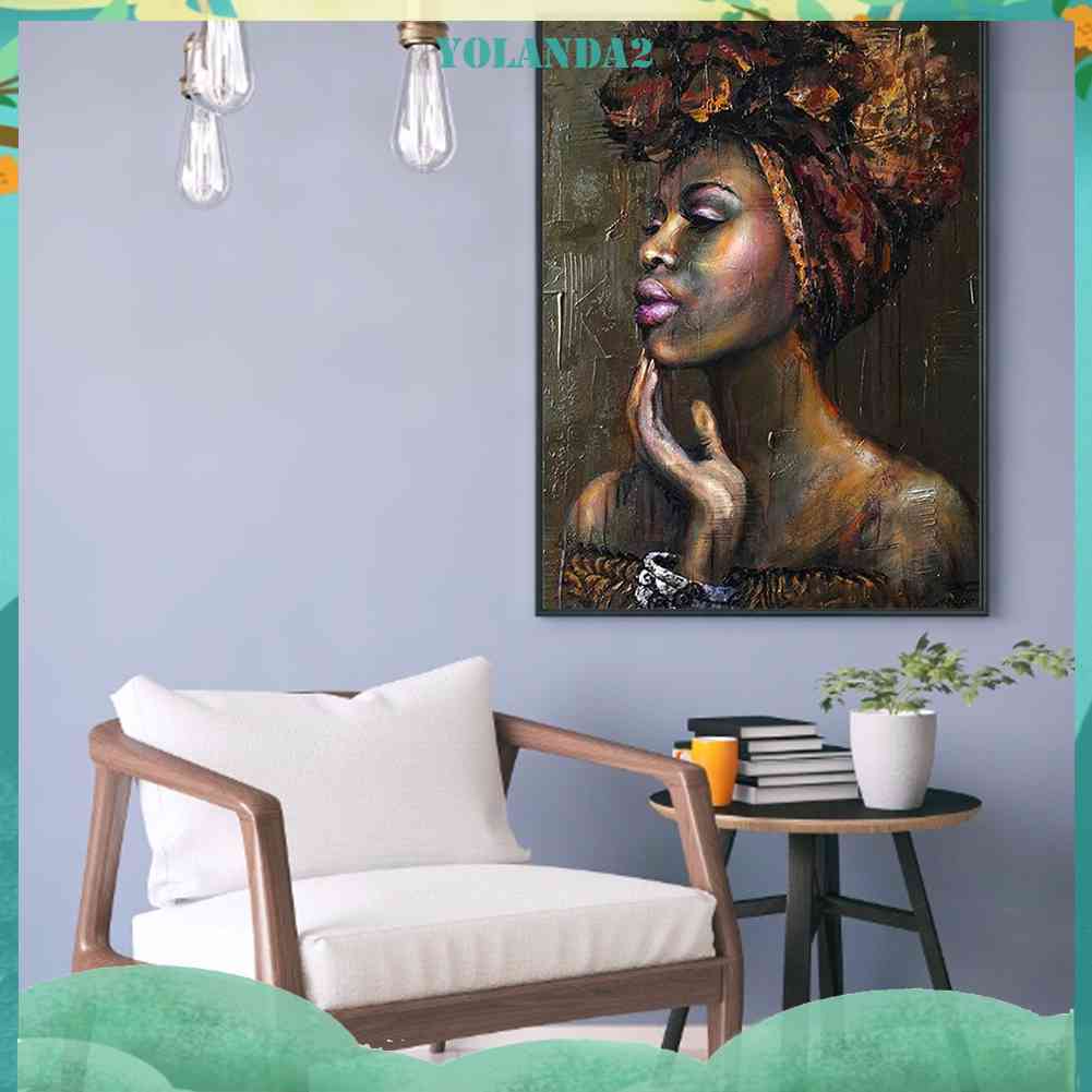 Tranh Đính Đá Kim Cương Toàn Bộ 5D DIY Hình Người Phụ Nữ