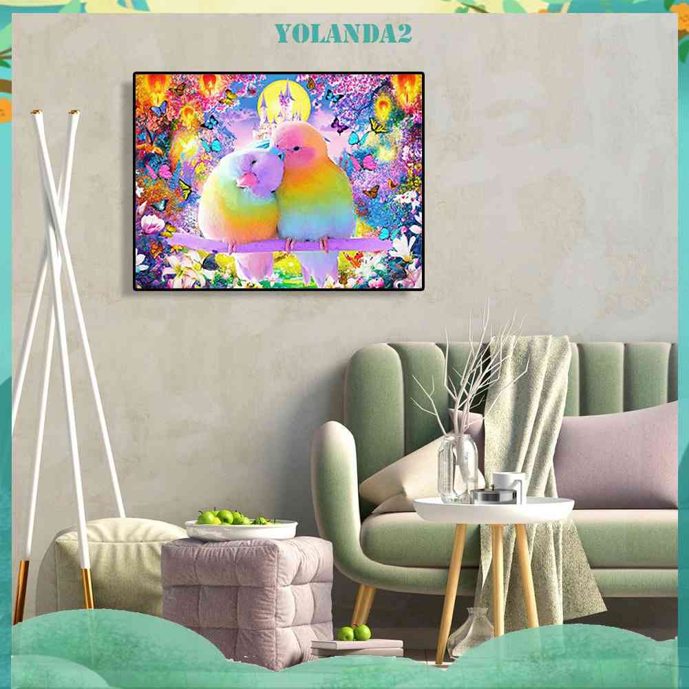 Tranh Đính Đá Kim Cương Toàn Bộ 5D DIY Hình Vẽ Vẹt