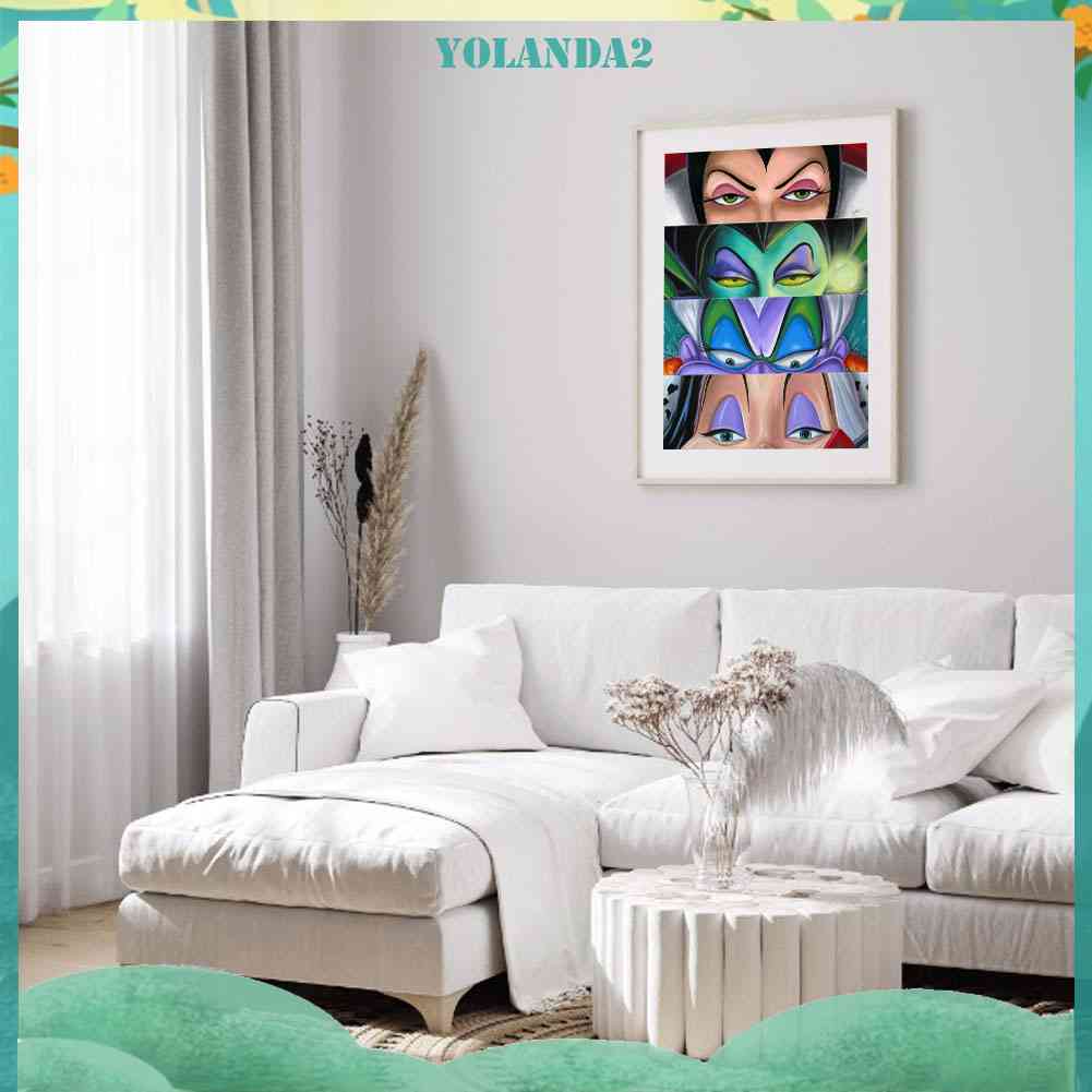 Bộ Tranh Đính Đá Tự Làm 30x40cm 24 Màu Hình Biệt Thự Disney