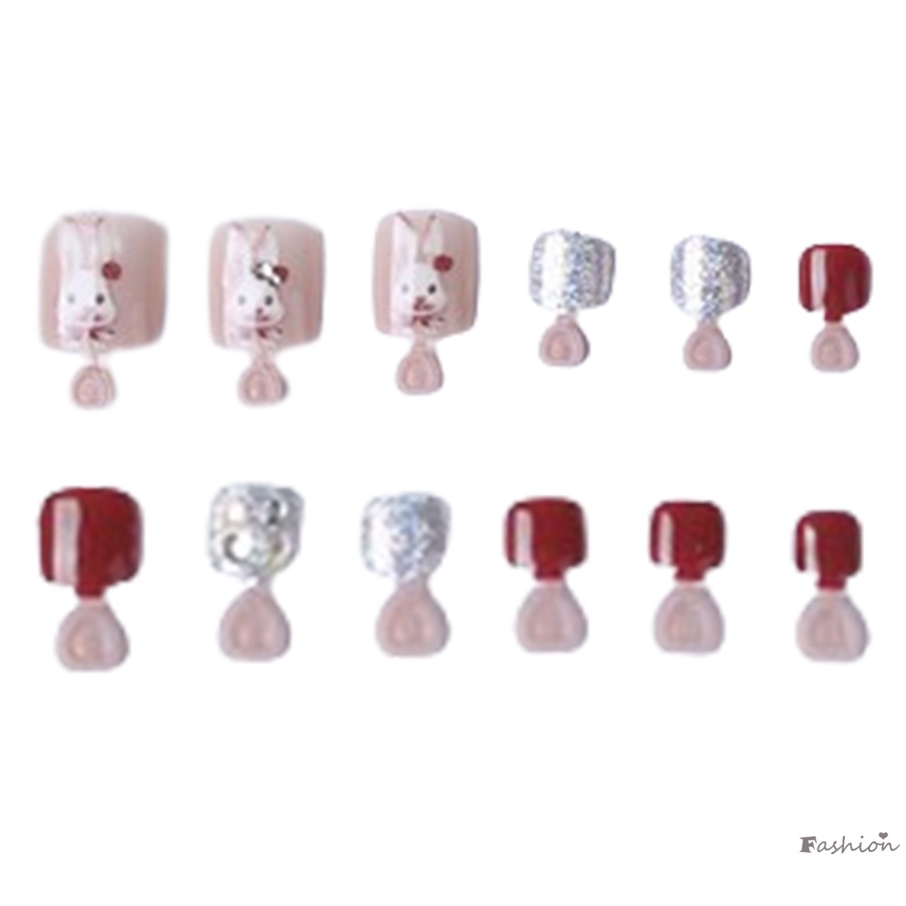 Móng Chân Giả Hình Thỏ Dễ Thương Cho Nữ