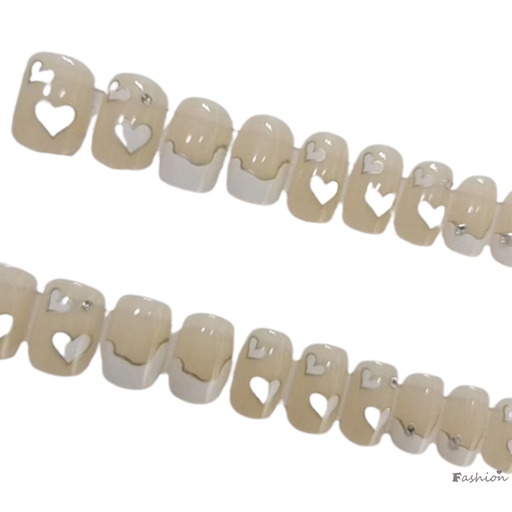 Bộ Móng Tay Giả Màu Hồng Phong Cách Công Chúa Xinh Xắn