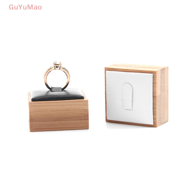 Hộp Gỗ Tre Trưng Bày Nhẫn Trang Sức 4x4x2.5cm PRTA