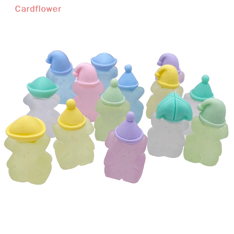 Bộ 2 Đồ trang trí Gấu Dạ Quang Trang Trí Tiểu Cảnh / Nhà Búp Bê Mới